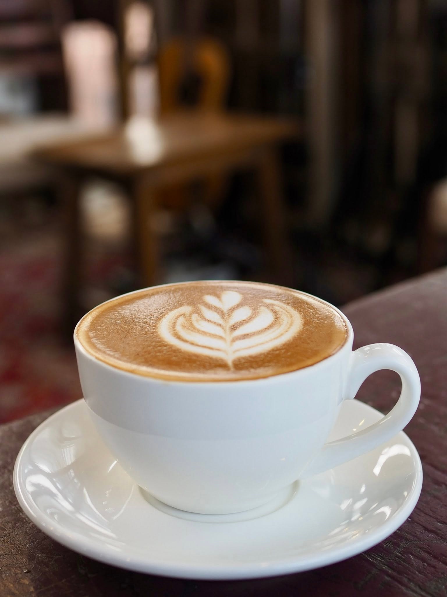 กาแฟลาเต้อาร์ตเมล็ดไทยพรีเมียม คาเฟ่ The Singing Leaf ใบไม้ขับขาน